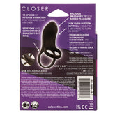 Closer Intimate Vibrating Ring for Couples Black Cock Rings Vibrating